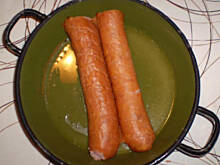 Fot. ania_art, Bardzo pyszna zapiekana kiełbaska z serem -express