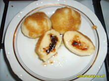 Fot. dorisek2620, Knedle serowe z powidłami