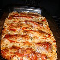 Cykoria serowo szynkowa zapiekana w sosie kasiuli