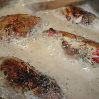 Kieszonki nadziewane w sosie koperkowym kasiuli