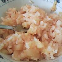 RYŻ z jabłkami i ananasem na miodzie z PATELNI