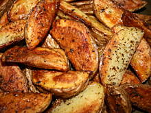 Fot. Alicja64, Ziemniaki zapiekane z ziołami - zdrowsze frytki