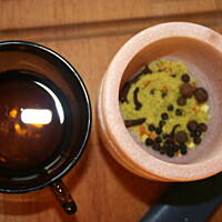 Grillowany pstrąg bardzo aromatyczny kasiuli