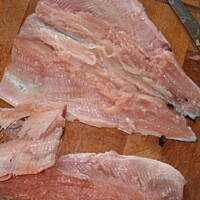 Grillowany pstrąg bardzo aromatyczny kasiuli