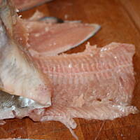 Grillowany pstrąg bardzo aromatyczny kasiuli