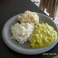 Kurczak curry w porach