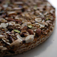 Wafel krówkowy aka mazurek orzechowy