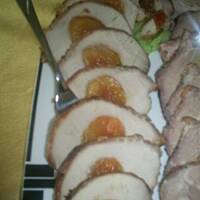 Pieczeń - Schab musztardowy z morelą kasiuli