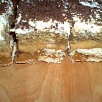 Ciasto toffi pod pierzynką z naparem kawowym wg Różyczki