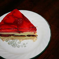 Budyniowiec z galaretka i delicjami w mojej wersji