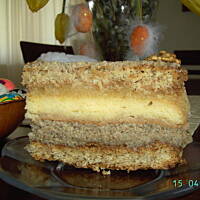 Placek Przypadek z boską masą orzechową