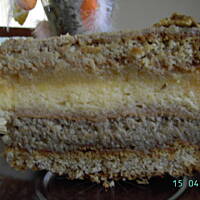 Placek Przypadek z boską masą orzechową