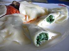 Fot. Glumanda, Pierozki ze szpinakiem i serkiem ricotta