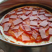 Zapiekanka na pszennej tortilli