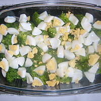 Brokułowo - Jajeczno - Pomidorowa sałatka