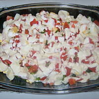 Brokułowo - Jajeczno - Pomidorowa sałatka