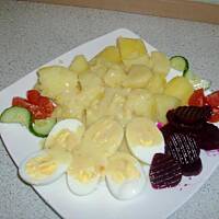 Jajka w sosie musztardowym wg Madzi81