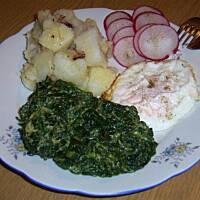 Szpinak z jajkiem wg babci Różyczki