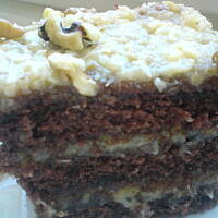 Ciasto czekoladowe toffi