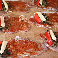 Roladki z pieczarkami serem i papryką kasiuli