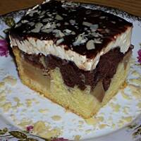 Ciasto fale dunaju z gruszką wg Różyczki