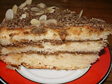 Fot. kasiul_a, Tort kawowy kasiulii z migdałami i wiśniówką