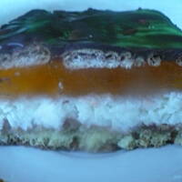 Ciacho  z masą kokosową i herbatnikami