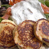 Lekkie racuchy z ricotta - do salaty