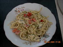 Fot. Zombi, Makaron w kremowo - pieczarkowym sosie