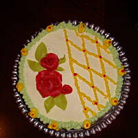 Tort z kremem waniliowym