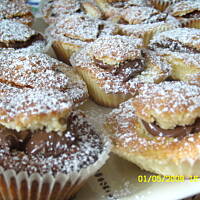 Babeczki z nadzieniem czekoladowym