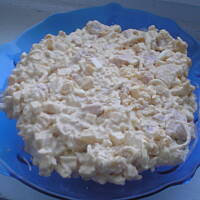 Sałatka żółta z różowym akcentem