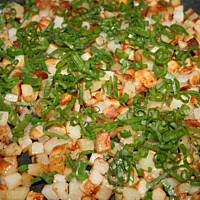 Omlet na Ziemniaczkach z Pomidorową Salsą