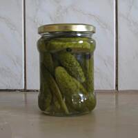 Ogórki w zalewie octowo - miodowej