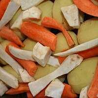 Kurczak cytrynowo - jabłkowy na warzywach kasiuli