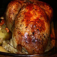 Kurczak cytrynowo - jabłkowy na warzywach kasiuli