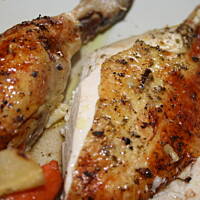 Kurczak cytrynowo - jabłkowy na warzywach kasiuli