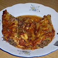 Makaron cannelloni zapiekany wg Różyczki