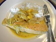 Fot. Glumanda, Łosoś z cykorią i pomarańczami