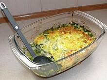 Fot. sheyanja, Zapiekanka serowo-szpinakowa z pangą