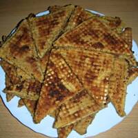 Trójkątne kotlety w waflu