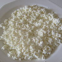 Makaron z białym serem na słodko