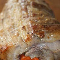 Boczek pieczony z marchewką ostro-słodki kasiuli