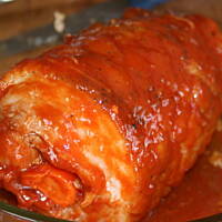 Boczek pieczony z marchewką ostro-słodki kasiuli