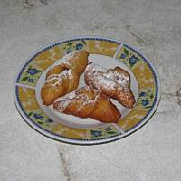 Faworki na cieście drożdżowym