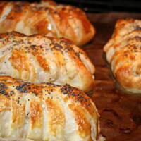 Roladki z kurczaka w cieście francuskim kasiuli