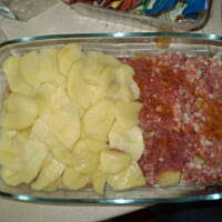 Zapiekanka łatwianka  z mielonym