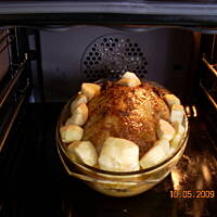 Kaczka z jabłkami z nutą pomarańczy