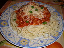Fot. bozena28, SPAGHETTI Z MIĘSEM MIELONYM