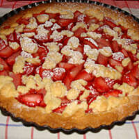 Truskawkowe kruche ciacho